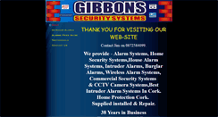 Desktop Screenshot of gibbonsecuritysystems.com